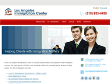 Tablet Screenshot of losangelesimmigrationcenter.com